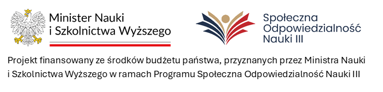Spoleczna odpowiedzialnosc nauki logo poziom i MNISW